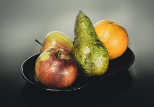 Apple, pear and orange salad