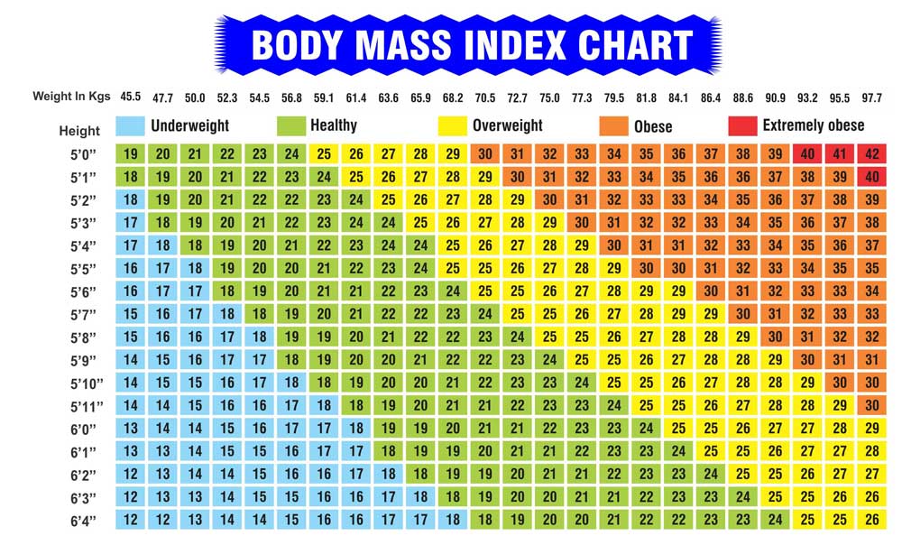 BMI Chart Male and Female