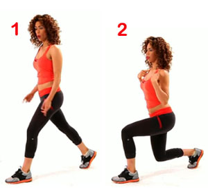 Lunges Advance Exercise for Thighs and Hips