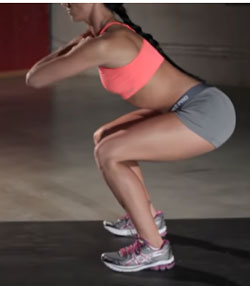 Squat hold for hips