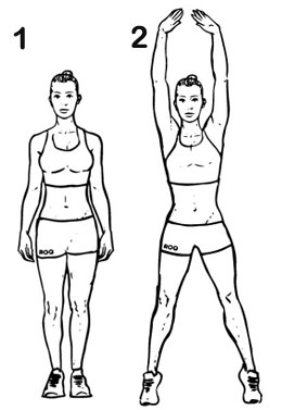 Jumping Jacks for hips thighs