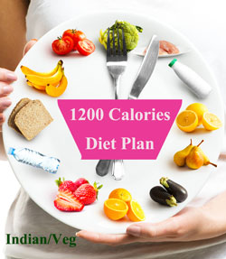1200 Calories Diet Plan for Weight Loss –Low Calorie Indian ...